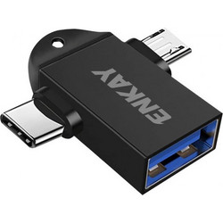 Αντάπτορας ENKAY USB 3.0 σε TYPE C και Micro (AT112 )