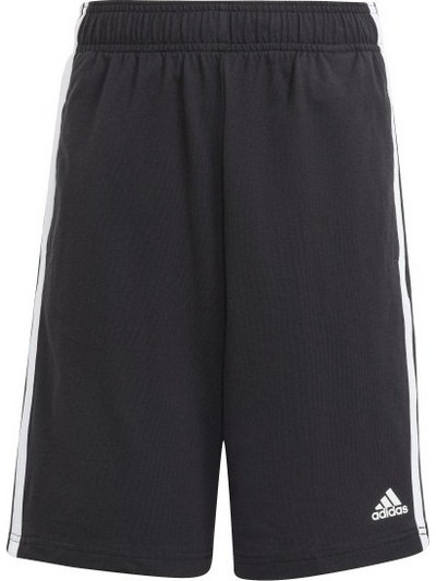 Adidas 3-Stripes Αθλητική Παιδική Βερμούδα Μαύρη HY4714