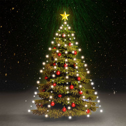 vidaXL Χριστουγεννιάτικα Λαμπάκια Χταπόδι 150 LED Ψυχρό Λευκό 150 εκ