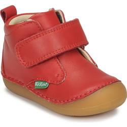 Kickers Sabio Παιδικά Μποτάκια Κόκκινα Δερμάτινα με Σκρατς 584348-10-4