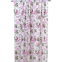 Anna Riska Κουρτίνα Floral με Τρέσα 140x270 Carol Lilac