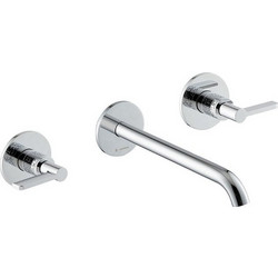 71122E Blink Chic Luxury NewForm Μοντέρνα Ιταλική Εντοιχιζόμενη Μπαταρία Νιπτήρα Μπάνιου 3 Οπών 23cm +6 Χρώματα Χρωμέ