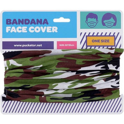Μπαντάνα / Μάσκα Προσώπου Puckator Camouflage 23x46cm Πολύχρωμη BAND04