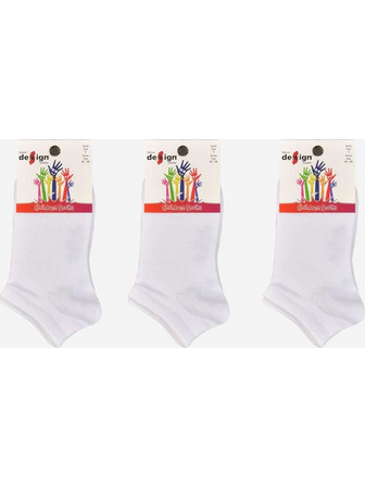 ΣΟΣΟΝΙΑ ΠΑΙΔΙΚΑ DESIGN UNISEX PACK 3 ΤΕΜ ΛΕΥΚΟ Λευκό