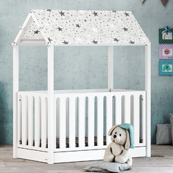 Casababy La Maison Πολυμορφική Κούνια για Στρώμα 70x140cm White Stars