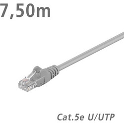 Goobay U/UTP Cat.5e Καλώδιο Δικτύου Ethernet 7.5m Grey