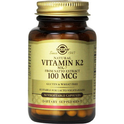 Solgar Vitamin K2 100μg 50 Κάψουλες