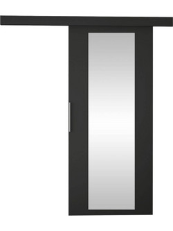 PoliHome Rubi IV Πόρτα Εσωτερική Συρόμενη Laminate Μαύρη 77x205cm 162418979