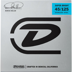 Dunlop DBMMS45125 Σετ 5 Χορδές Ηλεκτρικού Μπάσου Stainless Steel 45-125"