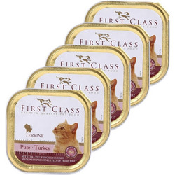 First Class Premium Adult Terrine with Turkey 5x100gr