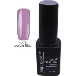 Lilly Nail Art Color Gel Purple Lilac Ημιμόνιμο Βερνίκι Νυχιών 12ml