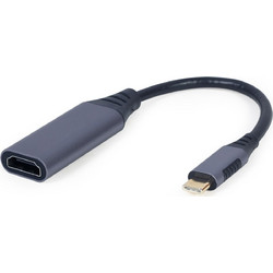 Gembird A-USB3C-HDMI-01 USB Type-C to DisplayPort male adapter, space grey 0,15m (A-USB3C-HDMI-01)