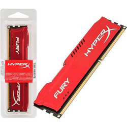 Kingston HyperX Fury 4GB (1X4GB) DDR3 RAM 1600MHz Red