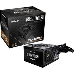 ASRock Challenger CL-650B 650W Power Supply, 80+ Bronze, Active PFC, 120mm Fan, Full Wired, Black (90-UXC065-BNEAAA)