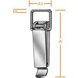 Μάνταλο Μπαούλου 70 x 31mm Γαλβανιζέ
