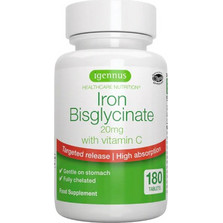 Igennus Iron Bisglycinate 20mg 180 Ταμπλέτες