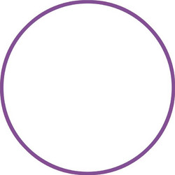 Χούλα Χουπ HQ 80cm - Φ19mm - 330gr, Μωβ