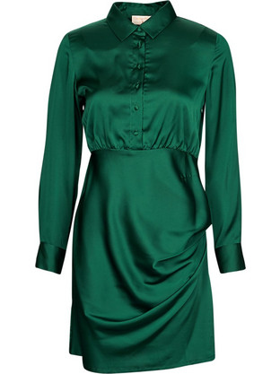 Moony Mood Mini Καθημερινό Φόρεμα Κυπαρισσί SS23-F04