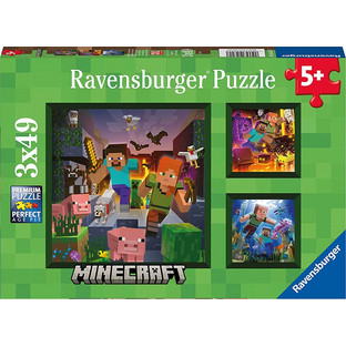 Παιδικό Puzzle Ravensburger Minecraft Biomes 3x49 Κομμάτια