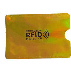 Anti-Scan Card protector - Θήκη Αλουμινίου RFID Shiny Gold