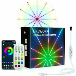 Σετ Ταινίες LED σε Σχήμα Πυροτεχνήματος RGB με App & Τηλεχειριστήριο ΟΕΜ