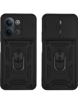 Sonique Ring Armor CamPro Θήκη για Xiaomi Redmi 15C 4G / Redmi 15C 5G / Poco C85 Black