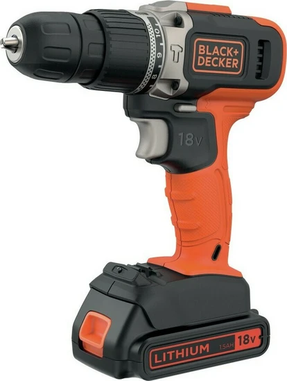 Κατσαβίδι, Δραπανοκατσάβιδο Black & Decker BCD003C1 Κρουστικό Δραπανοκατσάβιδο Μπαταρίας 18V 1x1.5Ah