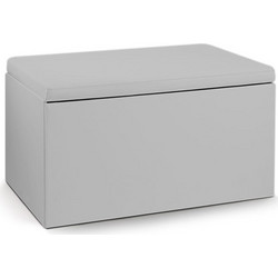 Μπαούλο με Αποθηκευτικό Χώρο 79 x 50 x 47 cm Χρώματος Γκρι Idomya 50070335