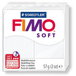 STAEDTLER ΠΗΛΟΣ 6x57gr FIMO SOFT ΛΕΥΚΟΣ