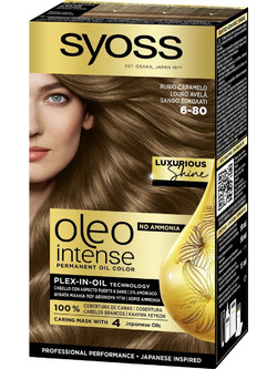 Syoss Oleo Intense 6-80 Ξανθό Σοκολατί Μόνιμη Βαφή Μαλλιών