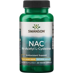 Swanson N-Acetyl L-Cysteine 600mg 60 Κάψουλες
