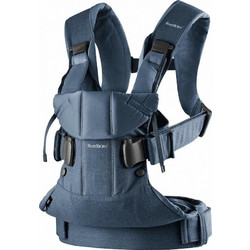 BabyBjorn One Cotton Mix Μάρσιπος με Μέγιστο Βάρος 15kg Classic Denim/Midnight Blue