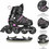 Nils Extreme Inline Αυξομειούμενα Rollers Παιδικά Μαύρα Ροζ NH11912