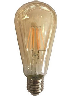 Λάμπα LED ST64 Eurolamp (147-80930) για ντουί E27, 10W, 2500Κ, Θερμό Λευκό 147-80930