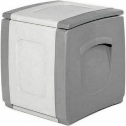 Homeplast Μπαούλο Αποθήκευσης Εξωτερικού Χώρου Strong Box Compact Πλαστικό 100lt Γκρι/Ανθρακί Μ50xΠ54xΥ57εκ. 5200310902499