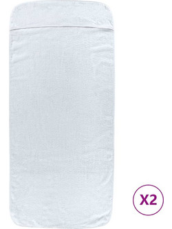 vidaXL Πετσέτα Θαλάσσης Λευκή 75x200cm 362670