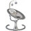 Cangaroo Cloud Relax Μωρού Κούνια με Μουσική έως 9kg Grey Stars