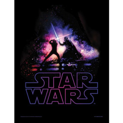 Star Wars (Battle) Wooden Framed Print (30x40) - FP12040P