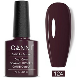Canni 124 Rotten Cherry Ημιμόνιμο Βερνίκι Νυχιών 7.3ml