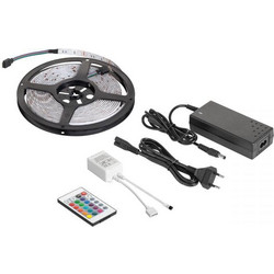 Teesa LED0175 REBEL Ταινία LED 5M (καλώδιο LED RGB, τηλεχειρισμός χρώματος, τροφοδοτικό)
