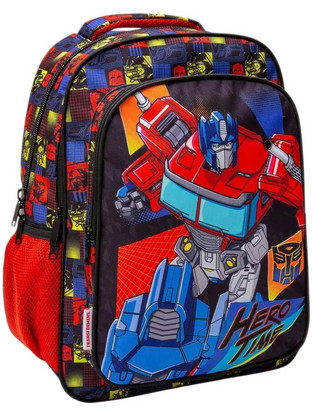 Must Transformers Hero Time Σχολική Τσάντα Πλάτης Δημοτικού Μπλε Κόκκινη 483231