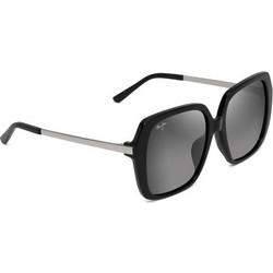 Maui Jim Pool Side 838 02 Γυναικεία Γυαλιά Ηλίου Oversized Κοκάλινα Μαύρα με Μαύρο Polarized Φακό