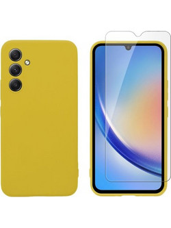 Redshield Samsung Galaxy A34 TPU & Tempered Glass Yellow Θήκη Κινητού & Προστατευτικό Οθόνης