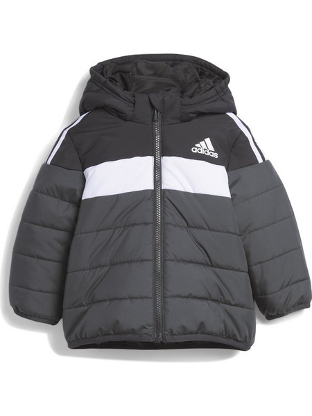 Adidas Αθλητικό Παιδικό Μπουφάν Χειμωνιάτικο Puffer Γκρι IL6099