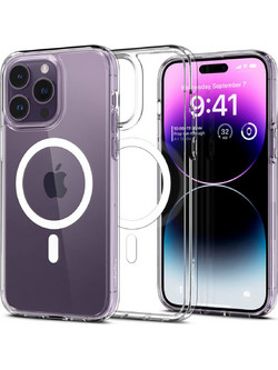 Spigen Ultra Hybrid MagFit MagSafe Back Cover White (iPhone 14 Pro)