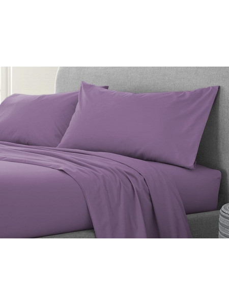 Σετ Μαξιλαροθήκες Λιλά 100% Cotton Reactive Γαρύφαλλο 2 Τεμαχίων 50x70