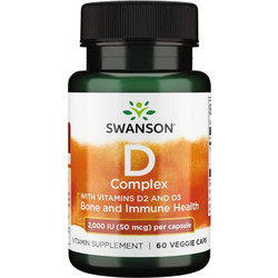 Swanson Vitamin D Complex 2000iu 60 Ζελεδάκια