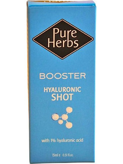 Pure Herbs Hyaluronic Shot Ενυδατικό Booster Προσώπου με Υαλουρονικό 15ml