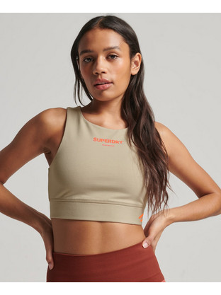 Superdry Code Core Αθλητικό Μπουστάκι με Χαμηλή Στήριξη Μπεζ W6011428A-8PV