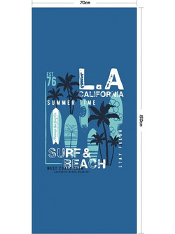 Melinen Surf Beach Παιδική Πετσέτα Θαλάσσης Μπλε 75x150cm 20002456